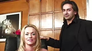 Busty Blonde Paige Ashley Gets Fucked From Behind By Two