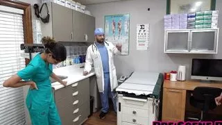 You Undergo "The Procedure" At Doctor Tampa & Nurse Aria Nicoles Gloved Hands