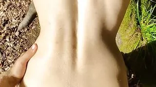 Getting pounded in the woods definitely feels more natural