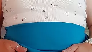 Wet white cotton panty fetish!