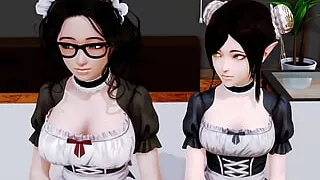 Harem Hotel 18+: Two hot girls talking about over one person