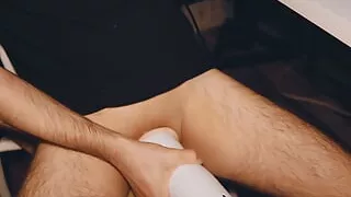 I jerk off with an electronic masturbator and think about your wife. Loud orgasm from Noel Dero