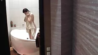 Ran into my nude stepsis stepping out of the shower and made this video