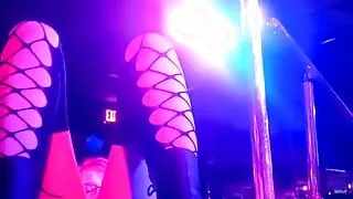 Las Vegas stripper fully nude stage set