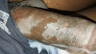 Horny Kenyan twink releases huge cumshot Infront of the camera