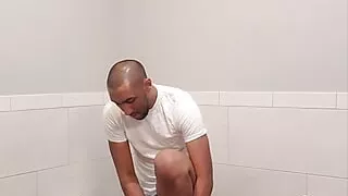 Miguel Brown Naked Gym Getting Dressed