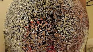 ballbusting nylon knees blowjob