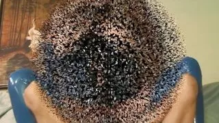 clean up latex mask slave have to fuck his pervert mistress