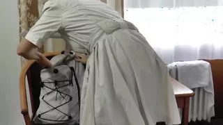 A sexy blonde lady from Germany pleasing a thick pecker