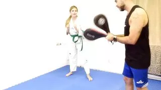 Bunny vs Fernando Karate lesson