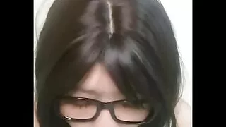 Crossdresser, Dildo Sex, Dress, Glasses, Japanese, Ladyboy
