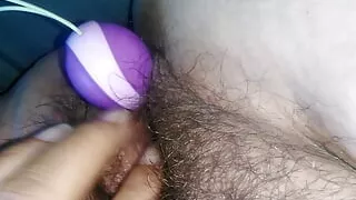 Willing slut gets it with love balls
