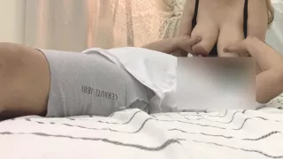 Stepmom Shares Bed With Stepson He Started Sucking Boobs Before Fucking Her