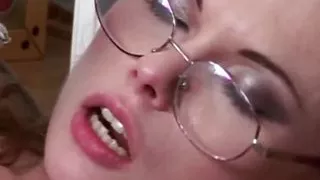 Nasty nympho lady fucked and facialized