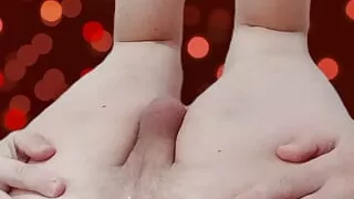 Young trans with a HUGE ass shaves her beautiful ass!