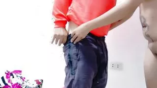 Real Delivery Boy Fuck Customer Nearly Get Caught By Husband