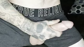 Timmy gets new boxer briefs broken in by cumming in them for you. Take every drop of my cum!