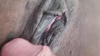 Rubbing His Cock on My Wet Dripping Pussy