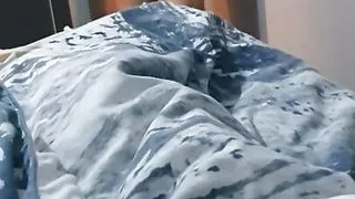 Step son pulled out his dick while step mom is naked in front of the mirror