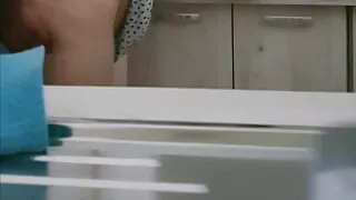 Step mom lifts get mini skirt get fucked in the kitchen by step son