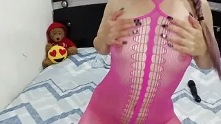 Pink Lingerie Is Back in Front of Our Cameras with a New Porn Idea for This Single Woman