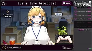 Notsister Live Broadcast - Busty Babe Sexcamming on the Office