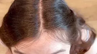 POV Blowjob Pussy Fuck in the Kitchen - Cum in Throat - Spit on Cock - Gagging