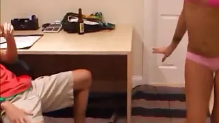 Blond bitch getting her wet pussy slammed