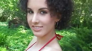 Horny strong-arm penetrates slim brunette babe with curly hair