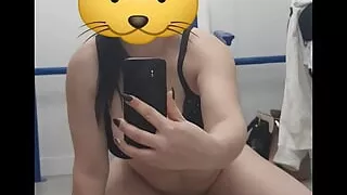 Step mom in changing room ride abd fuck a dildo