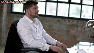 Sexy anal slut banged in office by perverted dirty fucker