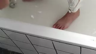 shaving and small shower