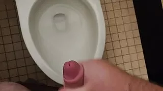 Jerking off in the restroom stall between classes