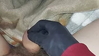 Entire large pencil in the urethra