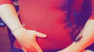 Sissy with vibrating anal plug