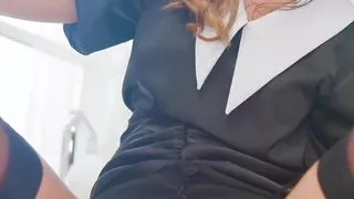 Fersen, High Heels, Nylonsex, Bürosex, Orgasmus, Reiten