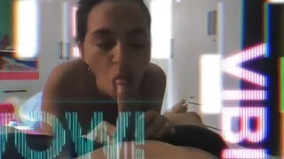 Larissa Made Him Cum To Lick The Whole Cock