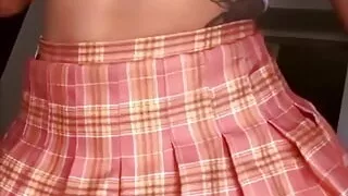 Sexy Blondie Touches Her Pussy for You