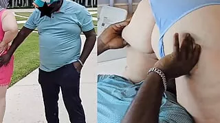 Guy at the park couldn't resist my big ass, so I sit on his face - jamdown26 - big butt, big ass, peeing, pissing, cumming, pov