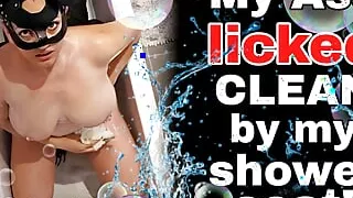 Ass Licking Piss Shower Bathroom Toilet Slave Femdom BDSM Female Domination Submission Real Homemade Amateur Couple