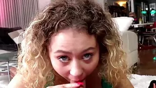 POV petite 21yo GF talks dirty while fucked in pussy