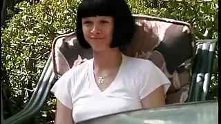 Barely legal whore takes a hard thick inside her pussy for the first time