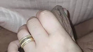 Step mom handjob treat on step son birthday