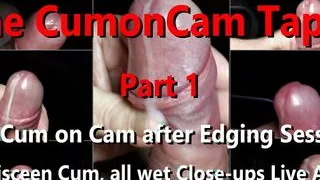 Multiscreen: Cumpilation Big Head Uncut Cock Cumming daily on webcam Part 1