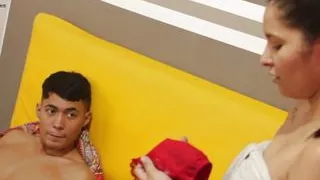 I masturbate with my stepsister's underwear and then I fuck her.