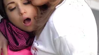 pretty blonde daniella margot hot lesbo action with her sexy girlfriend 