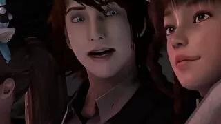 Sex with Two Young Beauties