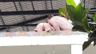 Fucking in construction site like wild animals