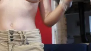 Vends-ta-culotte - Hot amateur woman stripping and fingering her pussy until orgasm