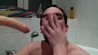 Ram a really horny giant dildo deep into my throat with force, so that I can soon let every big cock deep into my mouth part 3